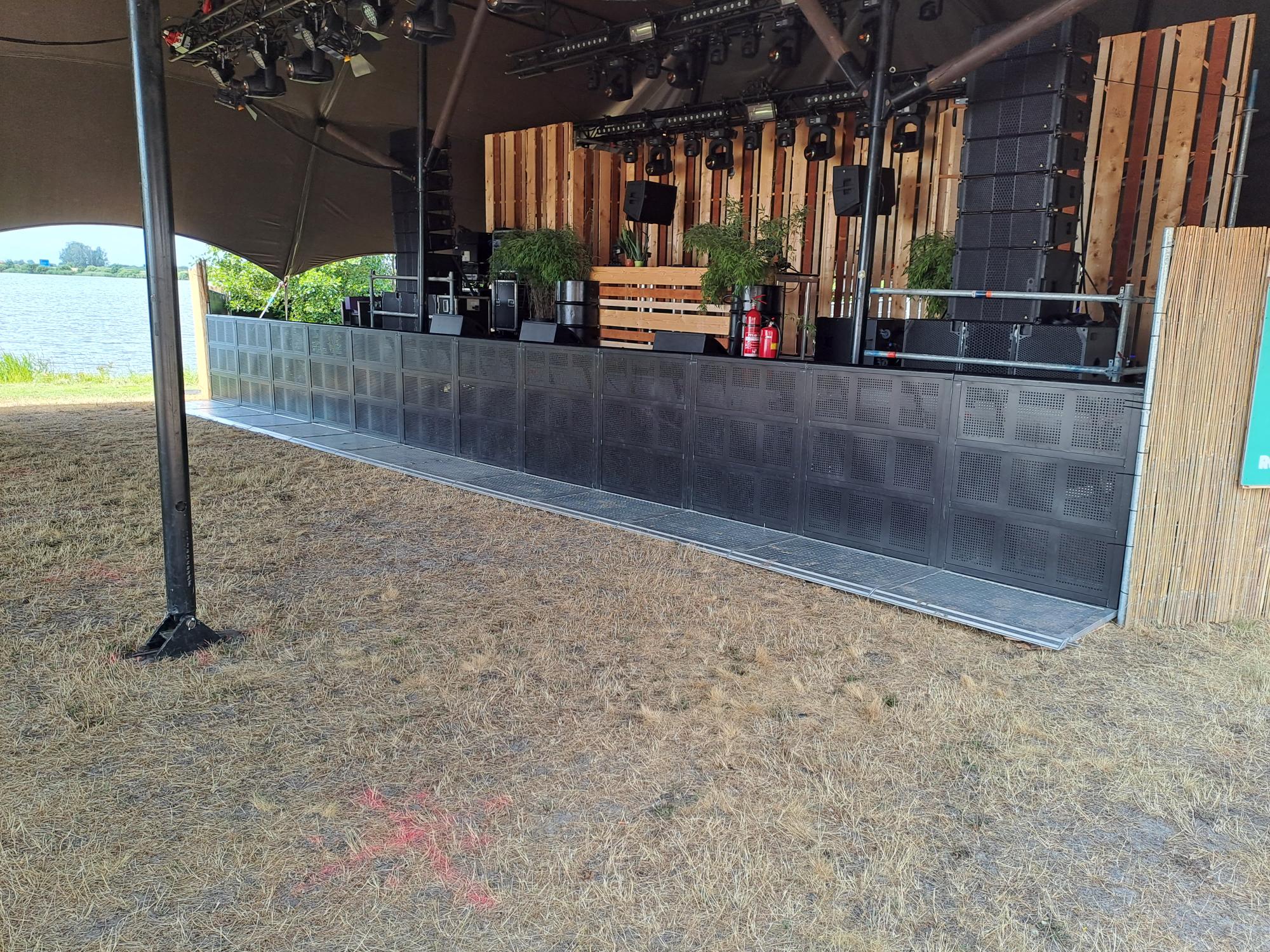 stage barriers huren