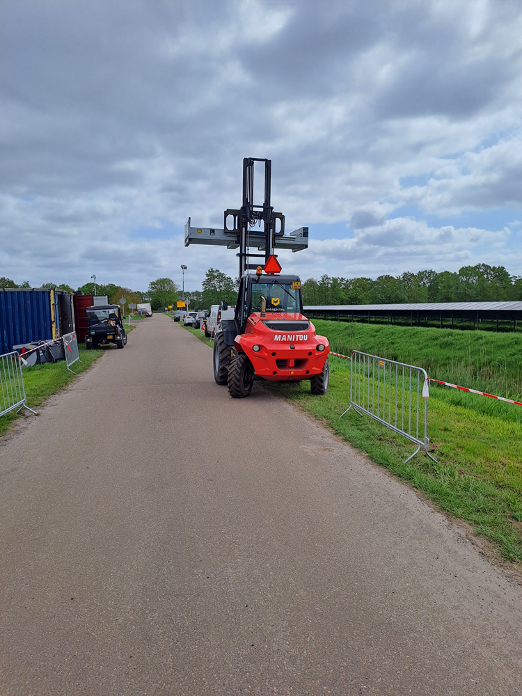 opbouw evenement met heftruck